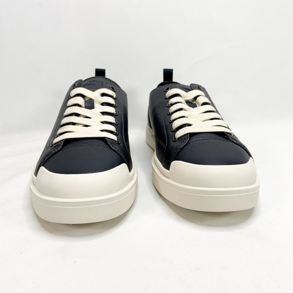 COACH C114 Lo Top Sneaker Navy 10.5 D Mens Leather - Picture 4 of 8